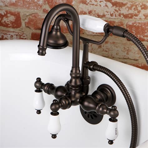 kingston brass clawfoot tub faucet|bronze clawfoot tub faucet package.